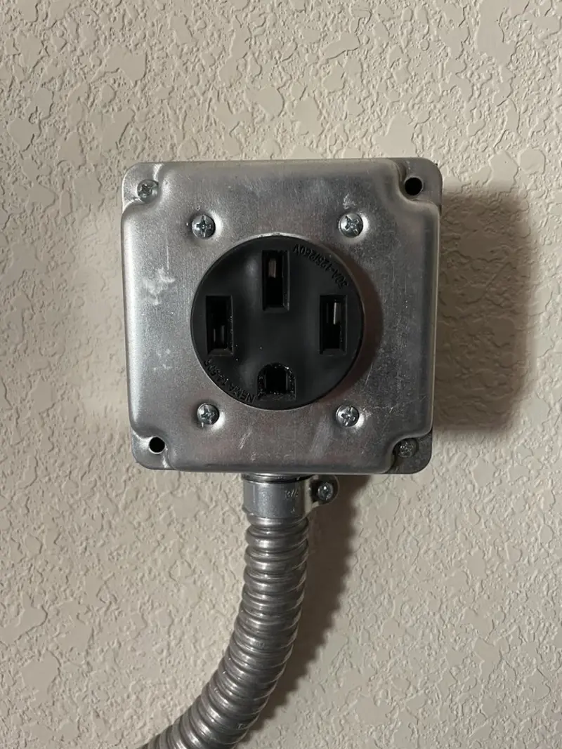 NEMA 14-50 outlet installed for Electrical Panel Upgrade in Seward