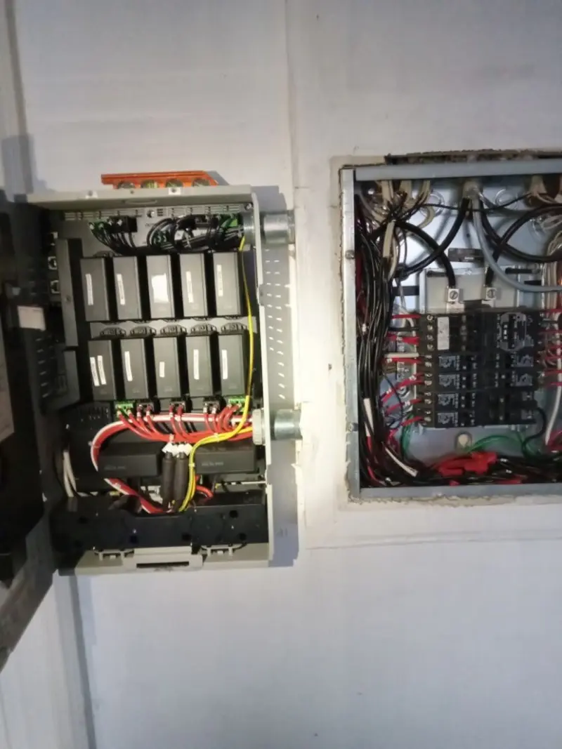 Electrical panel upgrade completed for Security Camera Wiring in Seward